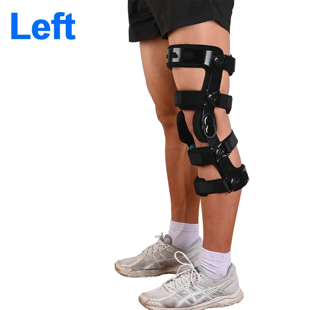 Functional Knee Brace - for ACL/MCL/PCL/Meniscus/Ligament/Sports Injuries, Hinged ROM Orthopedic Knee Orthosis for Men & Women