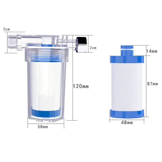 Water Filter For Washing Machines Shower Heads Kitchenette Water Faucets Heavy Metal Removal, PP Cotton, Activated Carbon Filter