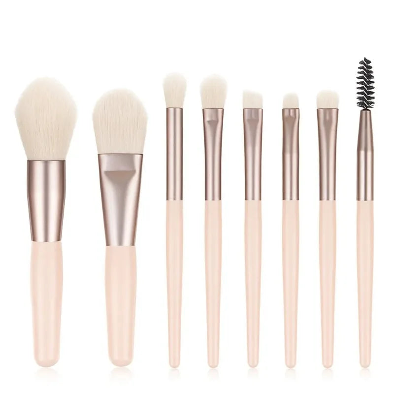 8 PCS Cosmetics Foundation Blush Powder Eyeshadow Blending Makeup Brush Soft Fluffy Makeup Brushes Beauty Tools Make Up Brushes