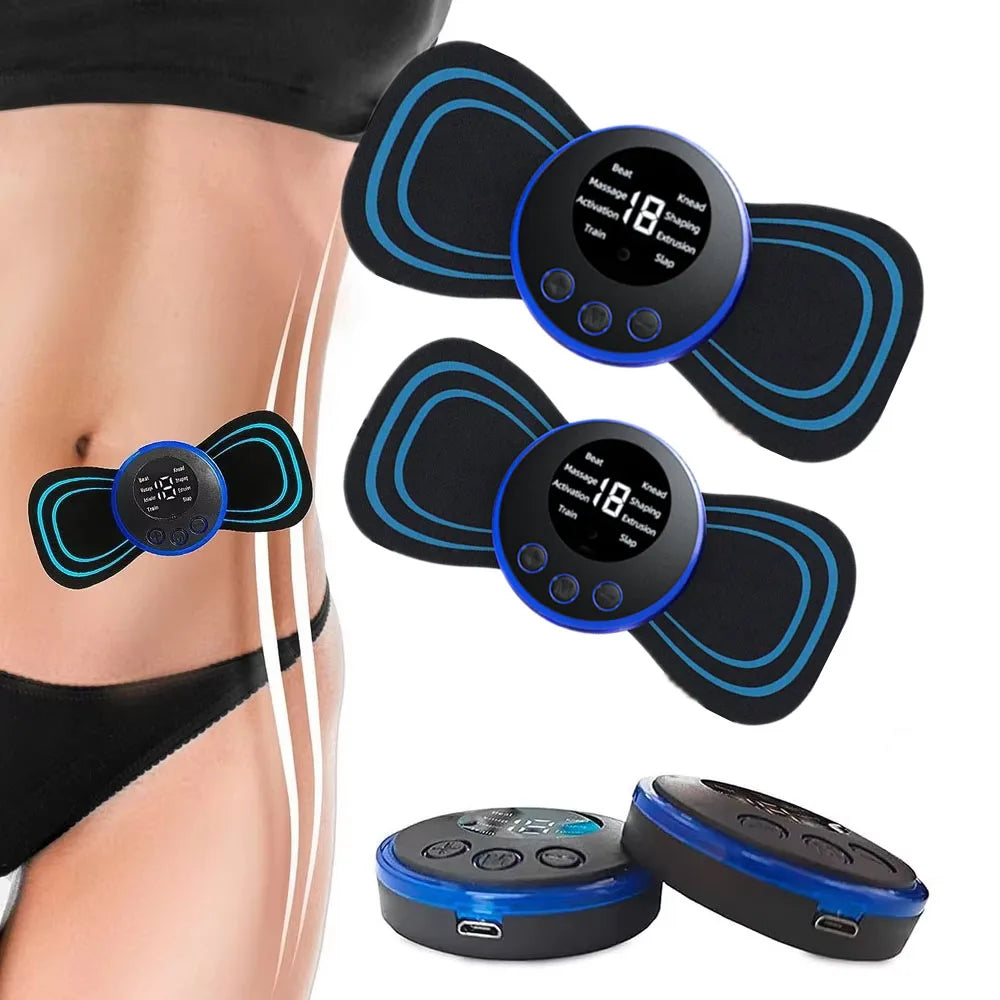 Neck Massager LCD Display EMS Electric Cervical Massage Patch Low-Frequency Pulse Muscle Stimulation Pad For Relaxation