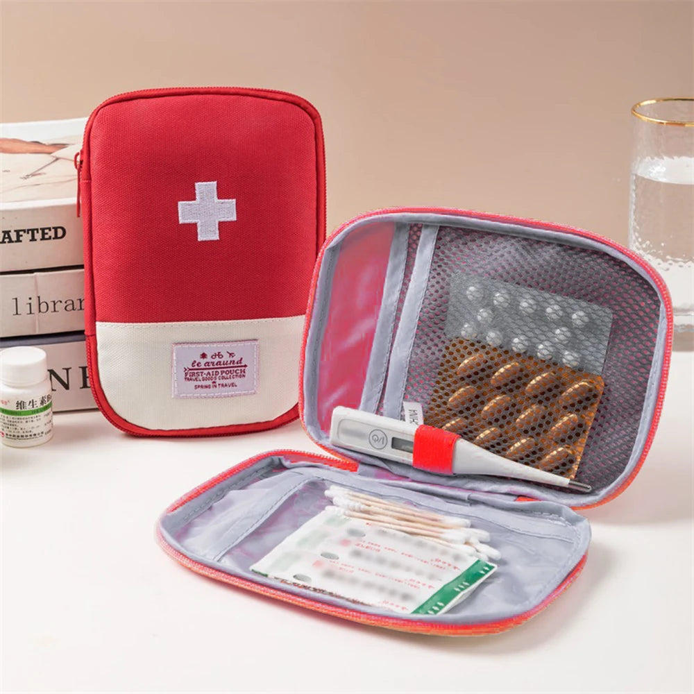 1 PC Portable Medical Kit Medicine Storage and Dispenser Bag Travel Outdoor Pill Box Storage First Aid Kit