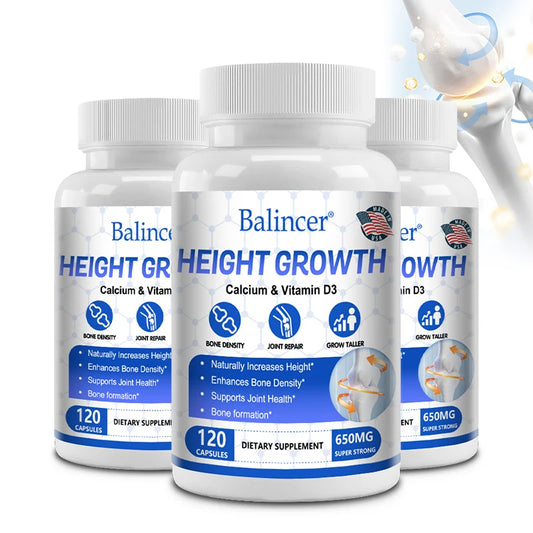 Bone Growth - Growth Supplement for Adults and Children - Grow Taller, Increase Bone Density, Reduce Bone Loss, Osteoporosis