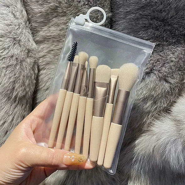 8 PCS Cosmetics Foundation Blush Powder Eyeshadow Blending Makeup Brush Soft Fluffy Makeup Brushes Beauty Tools Make Up Brushes