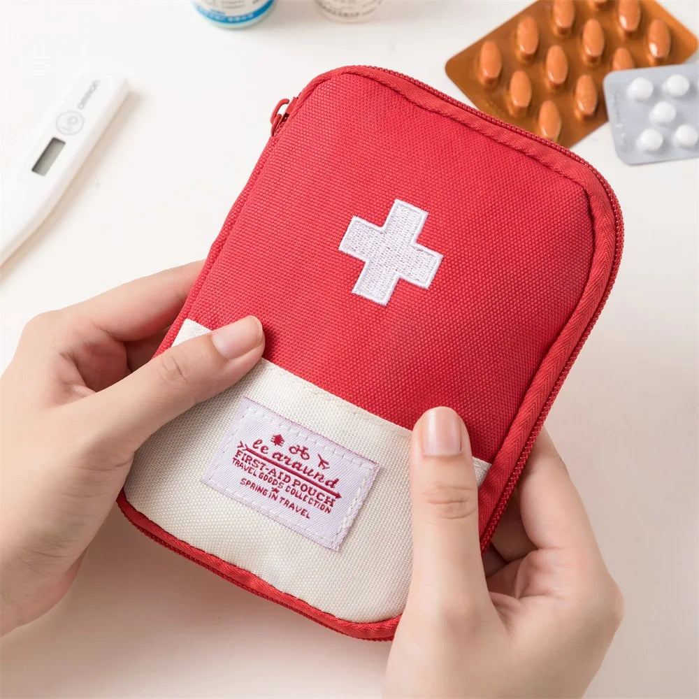 1 PC Portable Medical Kit Medicine Storage and Dispenser Bag Travel Outdoor Pill Box Storage First Aid Kit