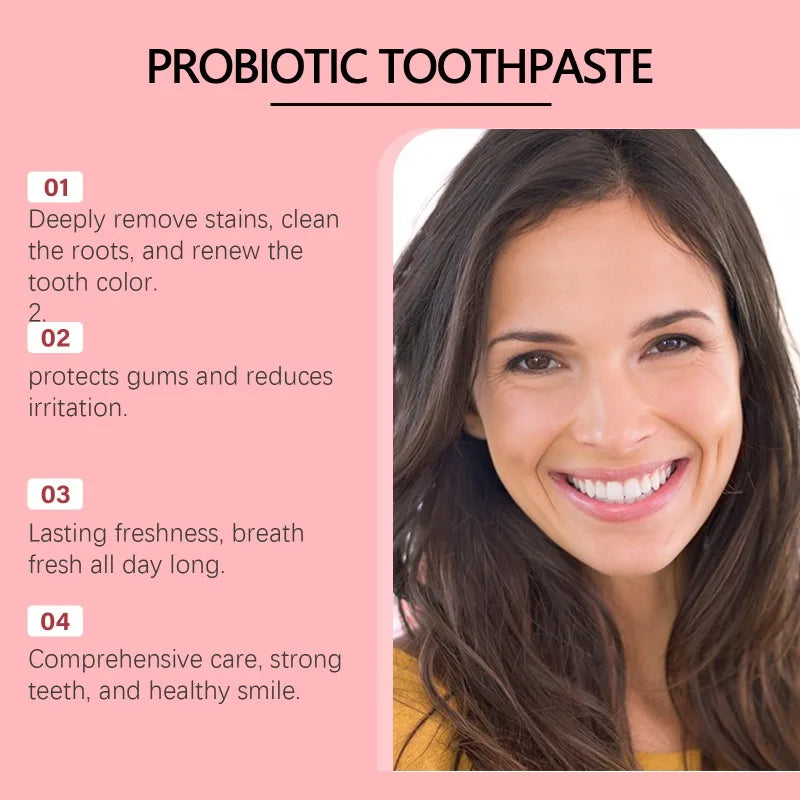 Probiotic Toothpaste SP-8 Whitening Tooth Remove Plaque Stains Teeth Whitener Oral Hygiene Clean Fresh Breath Denta 120g New