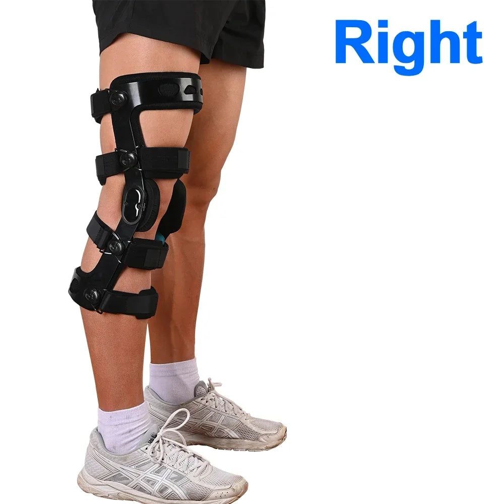 Functional Knee Brace - for ACL/MCL/PCL/Meniscus/Ligament/Sports Injuries, Hinged ROM Orthopedic Knee Orthosis for Men & Women