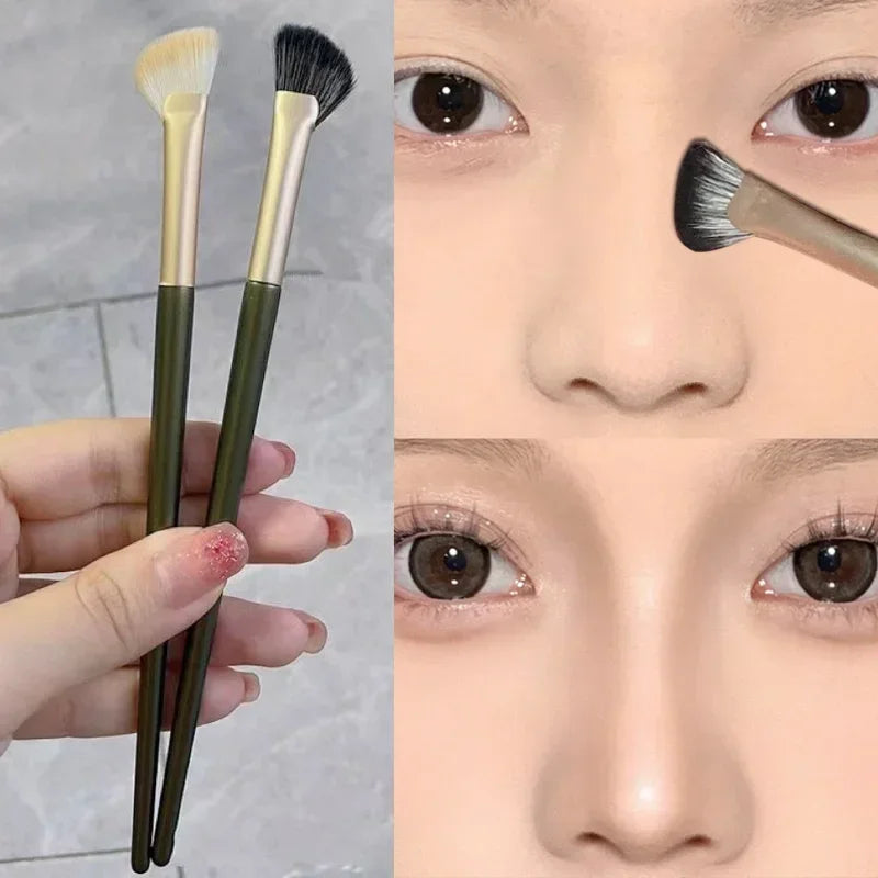 New Half Fan-shaped Nose Shadow Brush Soft Angled Flat Head Noses Contour Smudge Makeup Brushes Highlighter Blush Cosmetics Tool