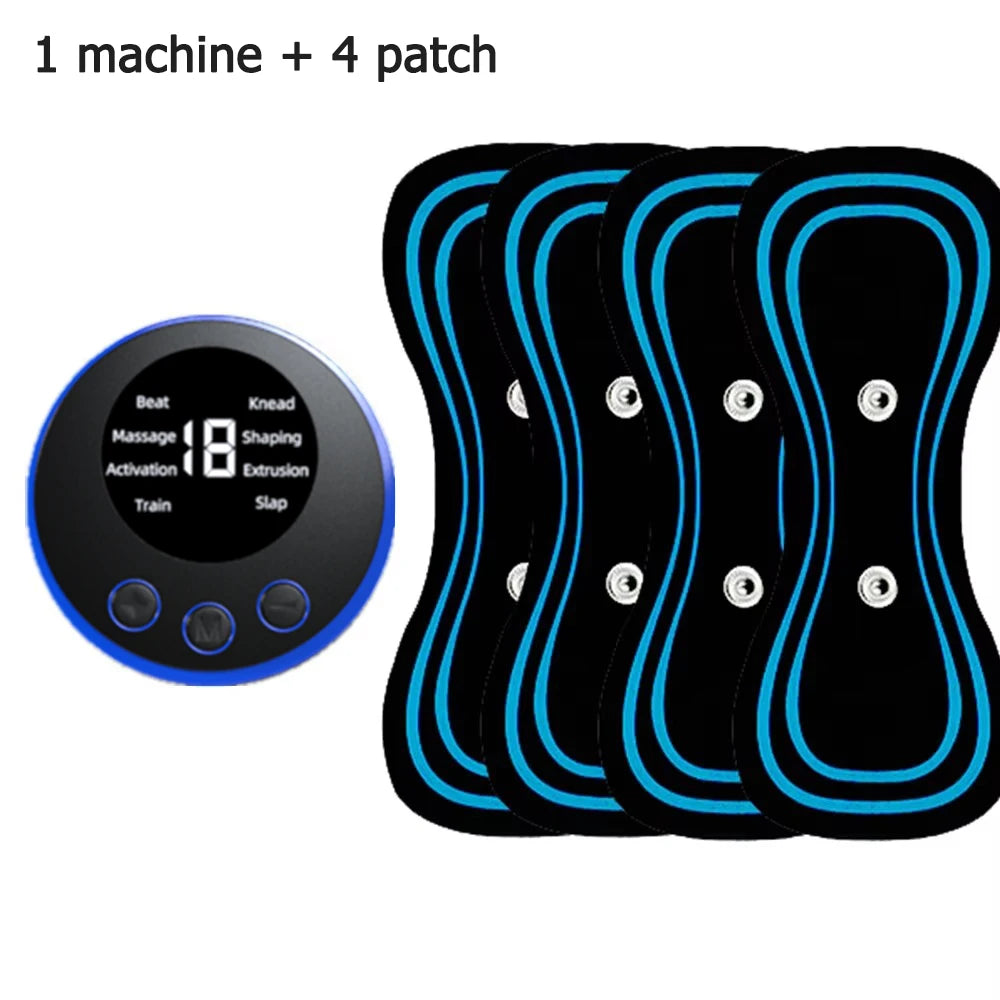 Neck Massager LCD Display EMS Electric Cervical Massage Patch Low-Frequency Pulse Muscle Stimulation Pad For Relaxation