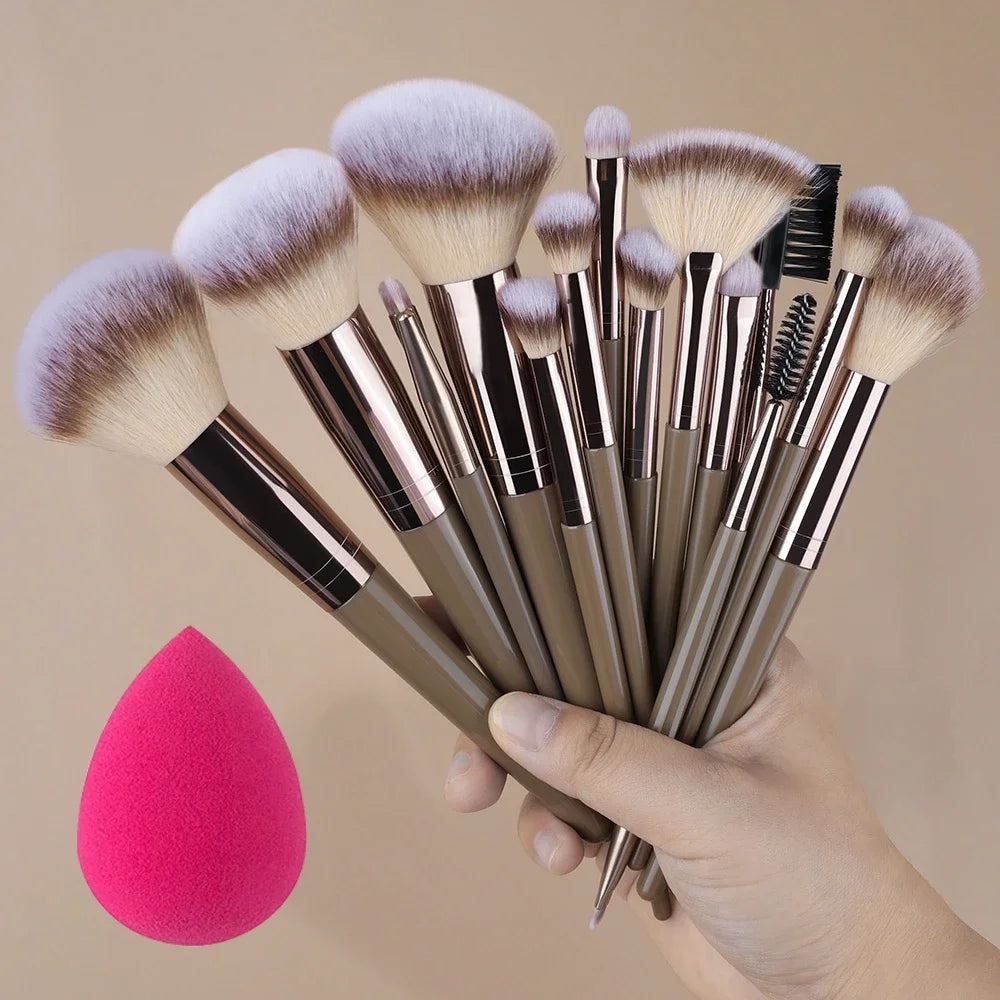 10-20PCS Makeup Brushes Set Soft Detail Loose Powder Eye Shadow Highlighter Foundation Concealer Blush Contour Women Makeup Tool