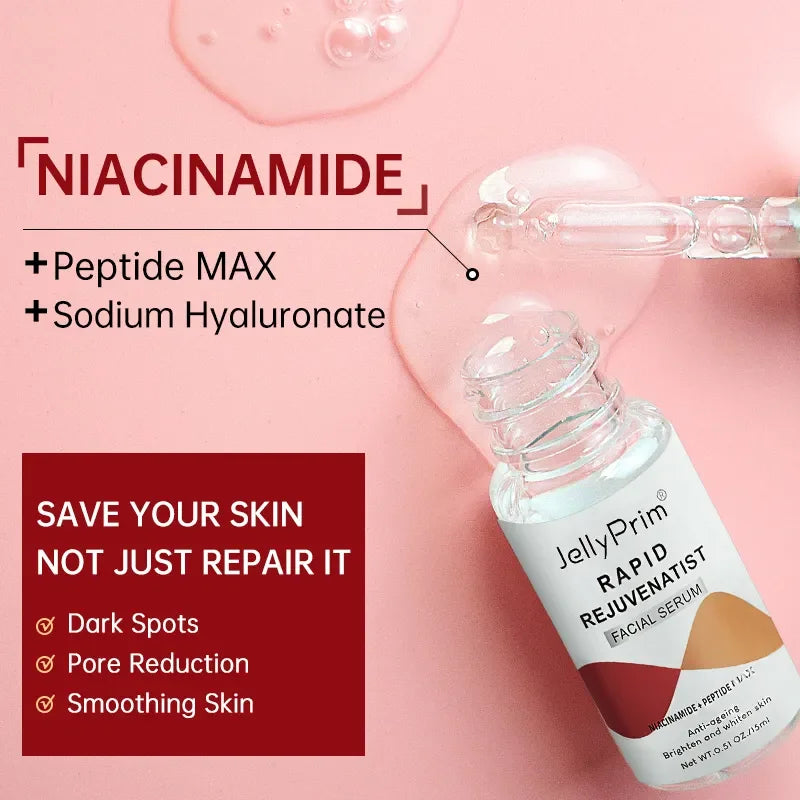 Niacinamide Dark Spot Remover Serum for Face Whitening Moisturizer Hyaluronic Acid Removal Freckle Facial Serum Skin Care